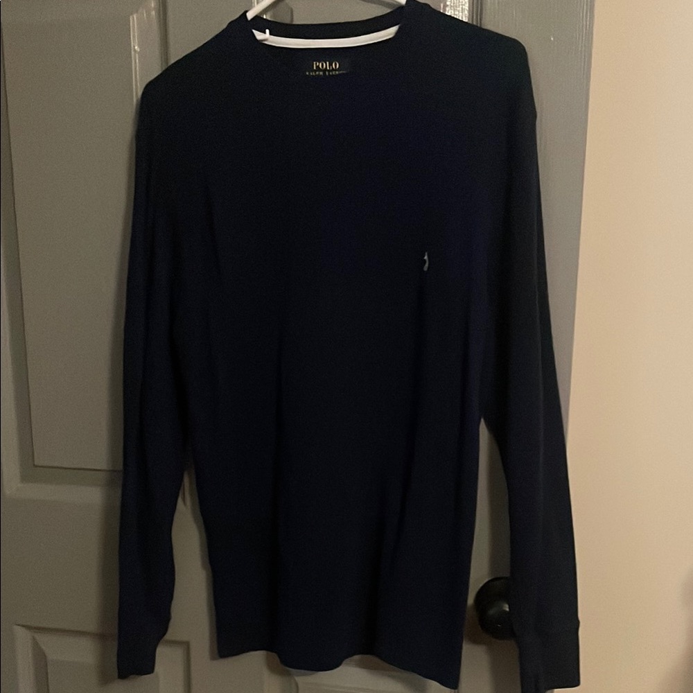 Polo by Ralph Lauren navy blue thermal Cotton Shirt Men’s Medium